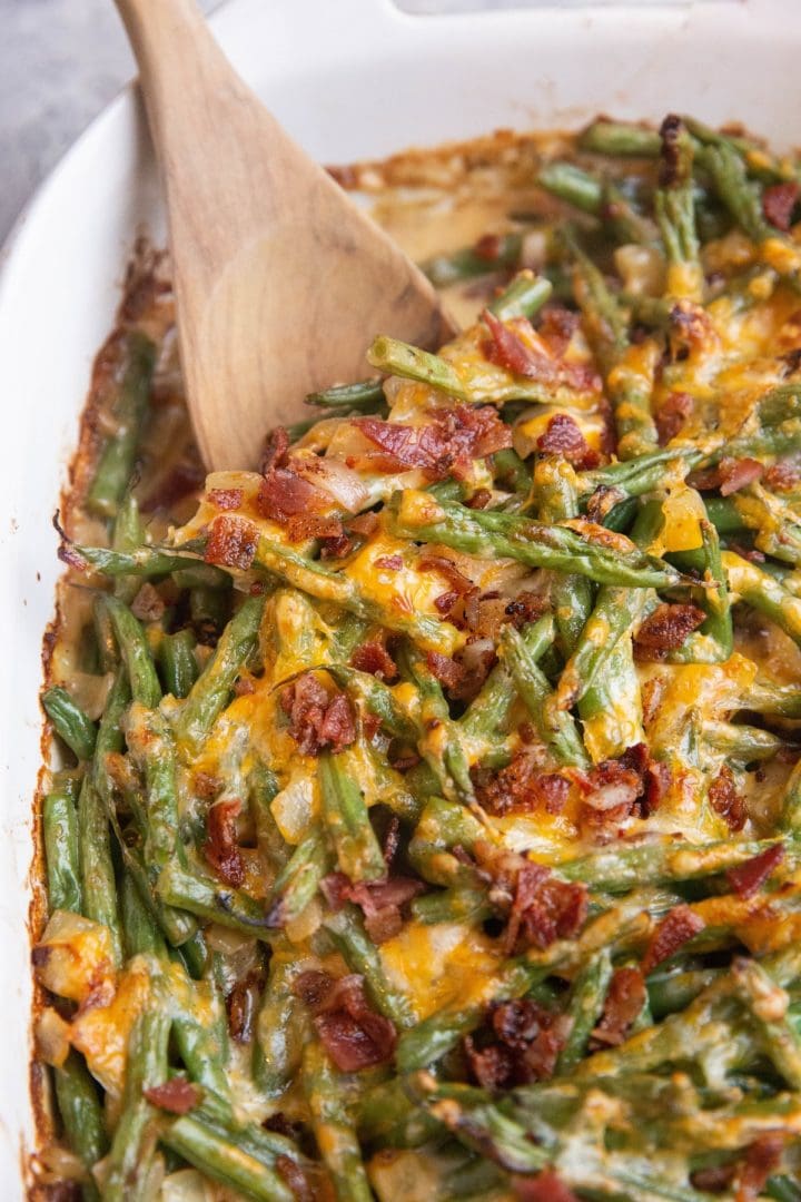 Cheesy Green Bean Casserole The Roasted Root