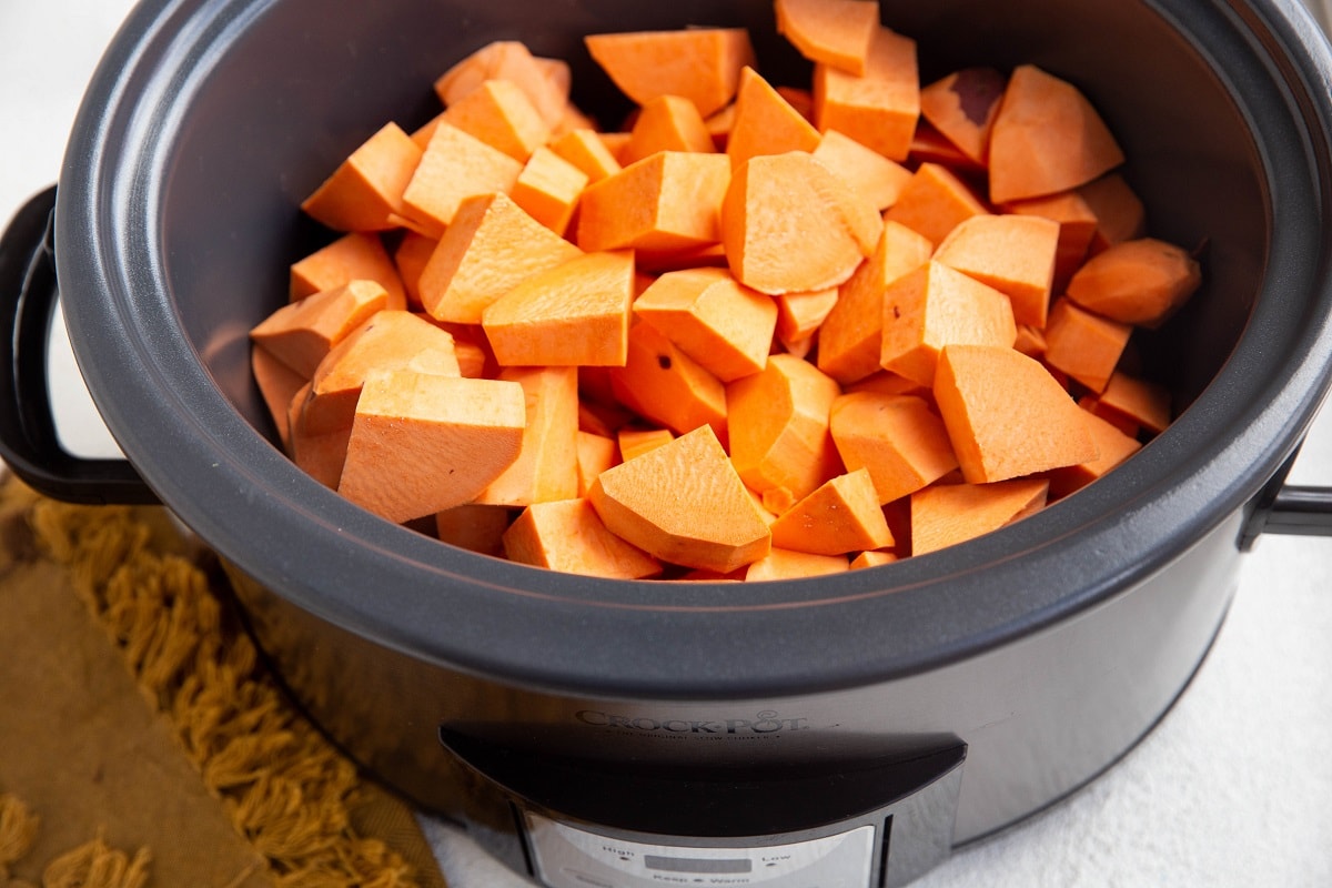 Crock Pot Healthy Sweet Potato Casserole (Gluten-Free, Dairy-Free) - The  Roasted Root