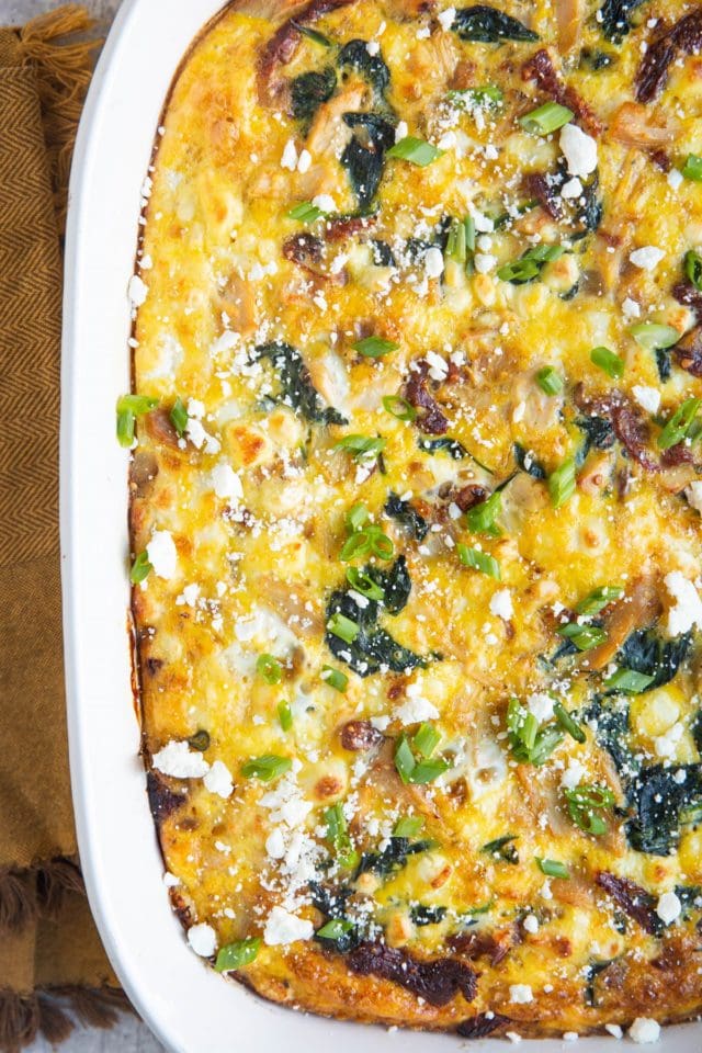 Leftover Thanksgiving Turkey Breakfast Casserole - The Roasted Root