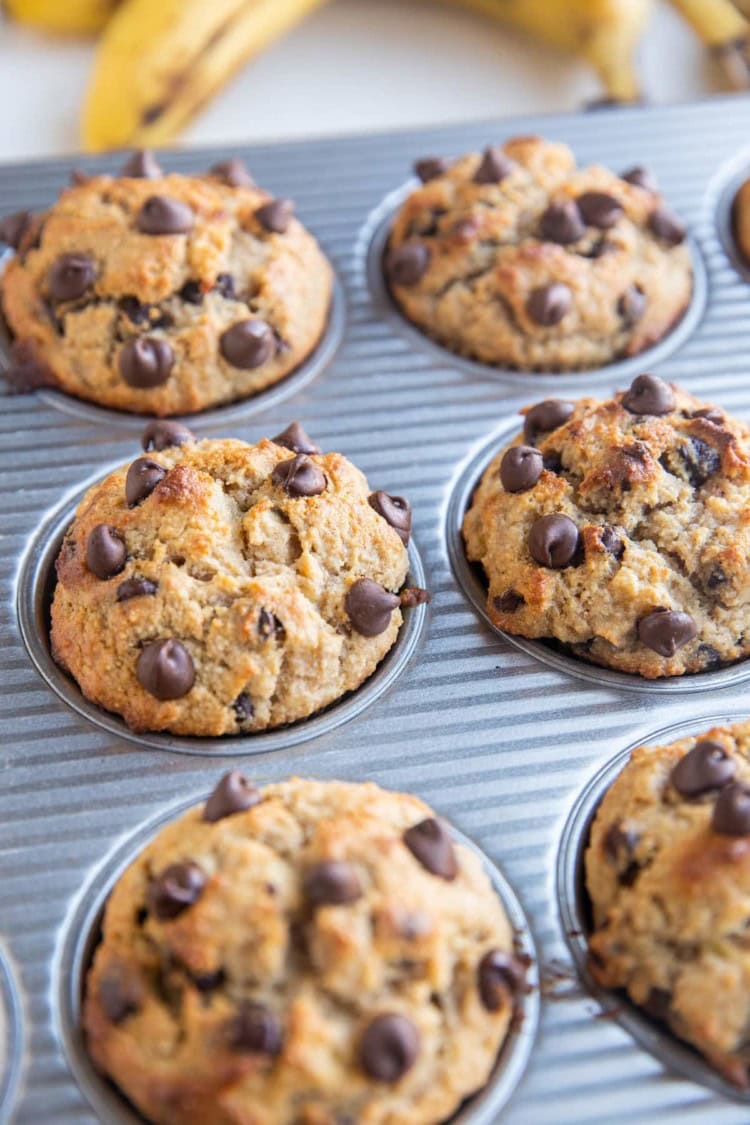 Almond Flour Banana Muffins - The Roasted Root