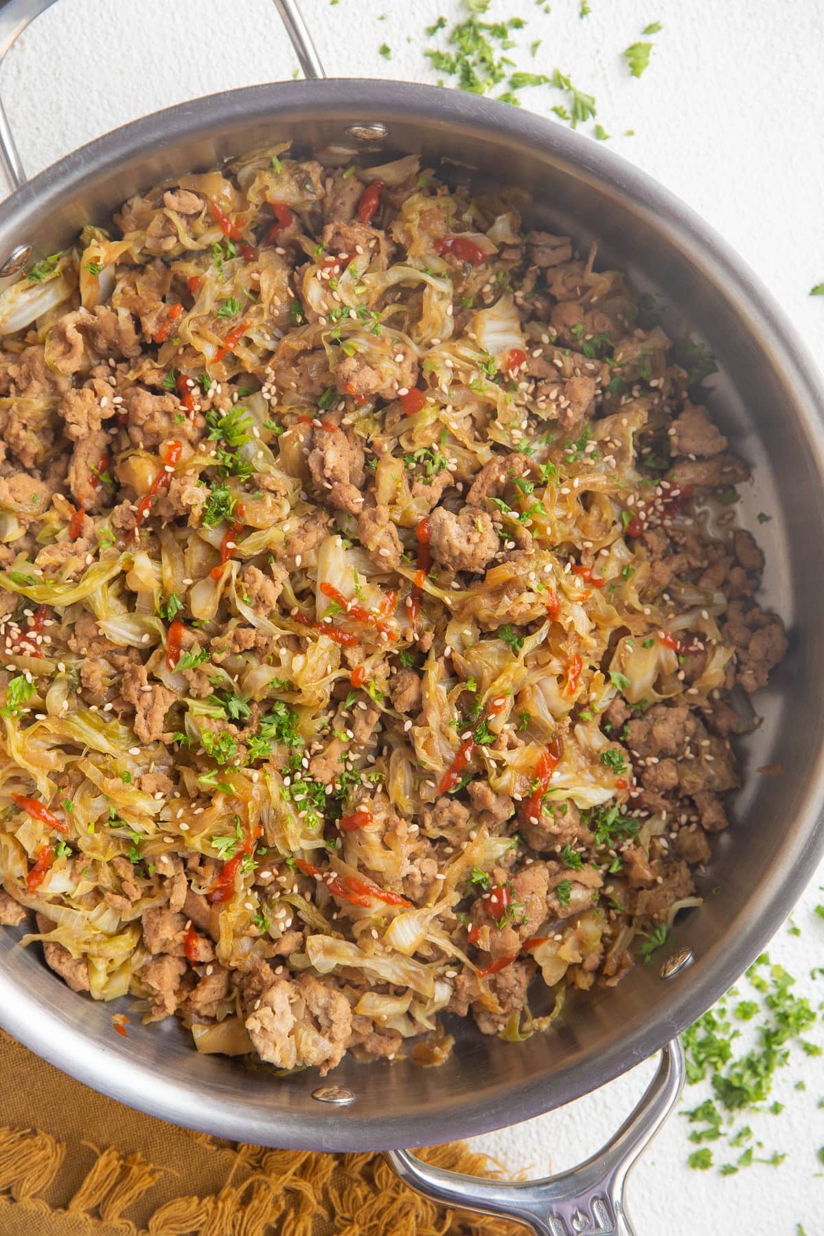 Ground Turkey Cabbage Skillet - The Roasted Root