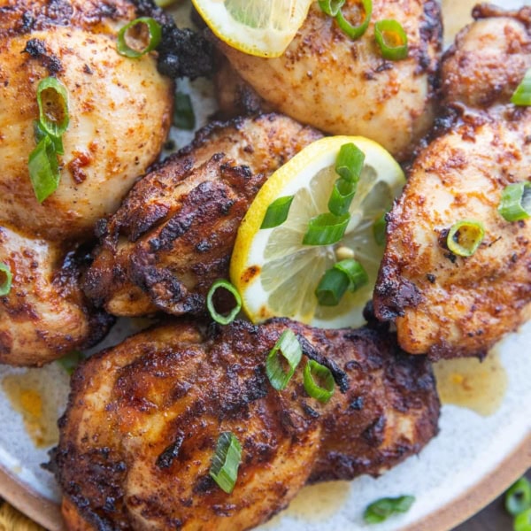 Crispy Mediterranean Air Fryer Chicken Thighs - The Roasted Root