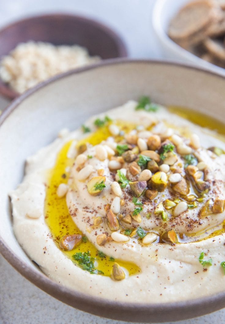 Creamy Roasted Garlic Hummus The Roasted Root