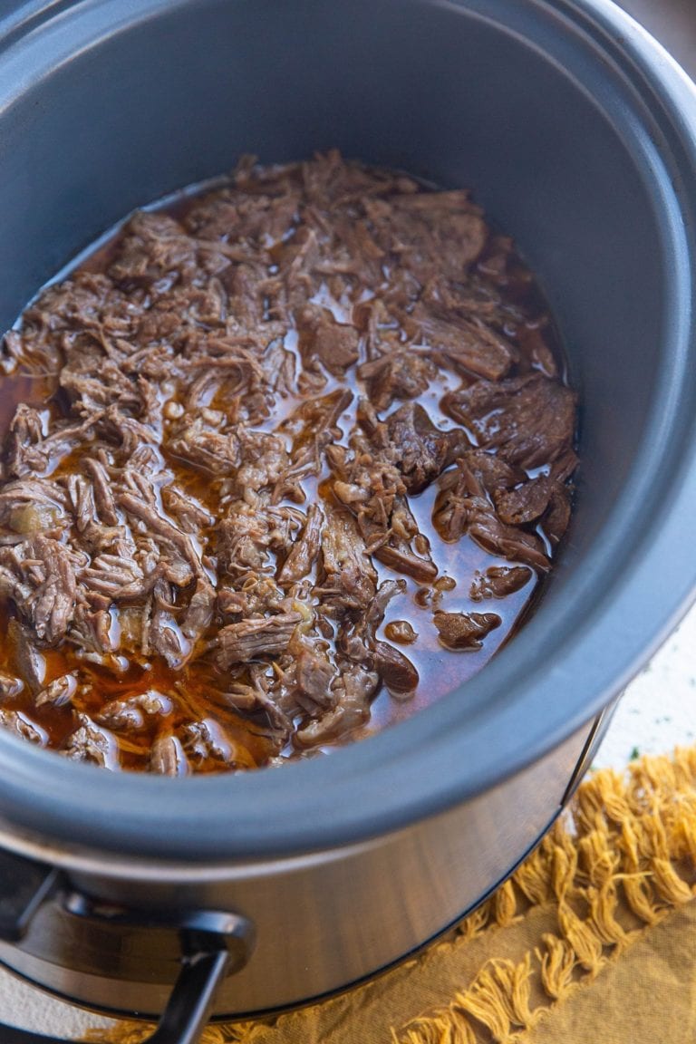 Crock Pot Mexican Shredded Beef The Roasted Root 9856