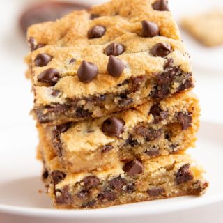 Almond Flour Chocolate Chip Cookie Bars - The Roasted Root