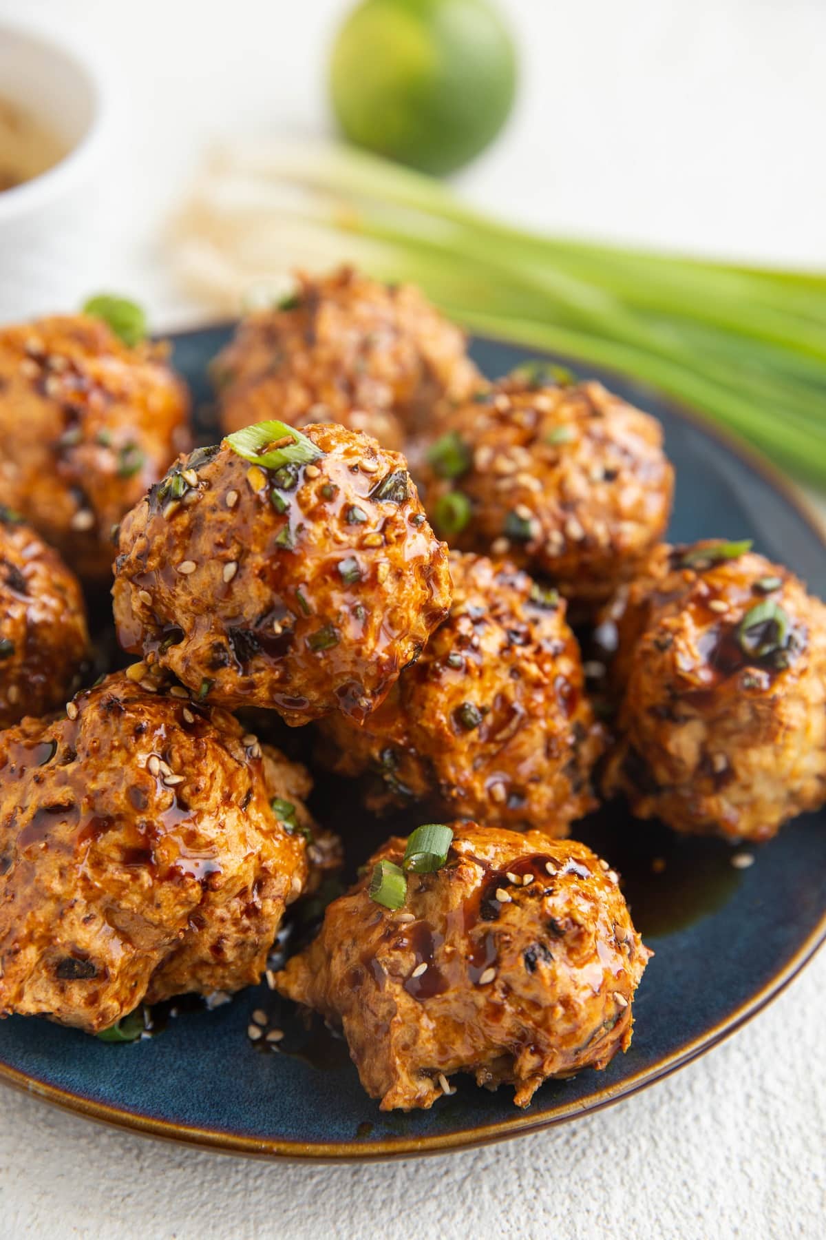 Asian-Inspired Air Fryer Turkey Meatballs - The Roasted Root