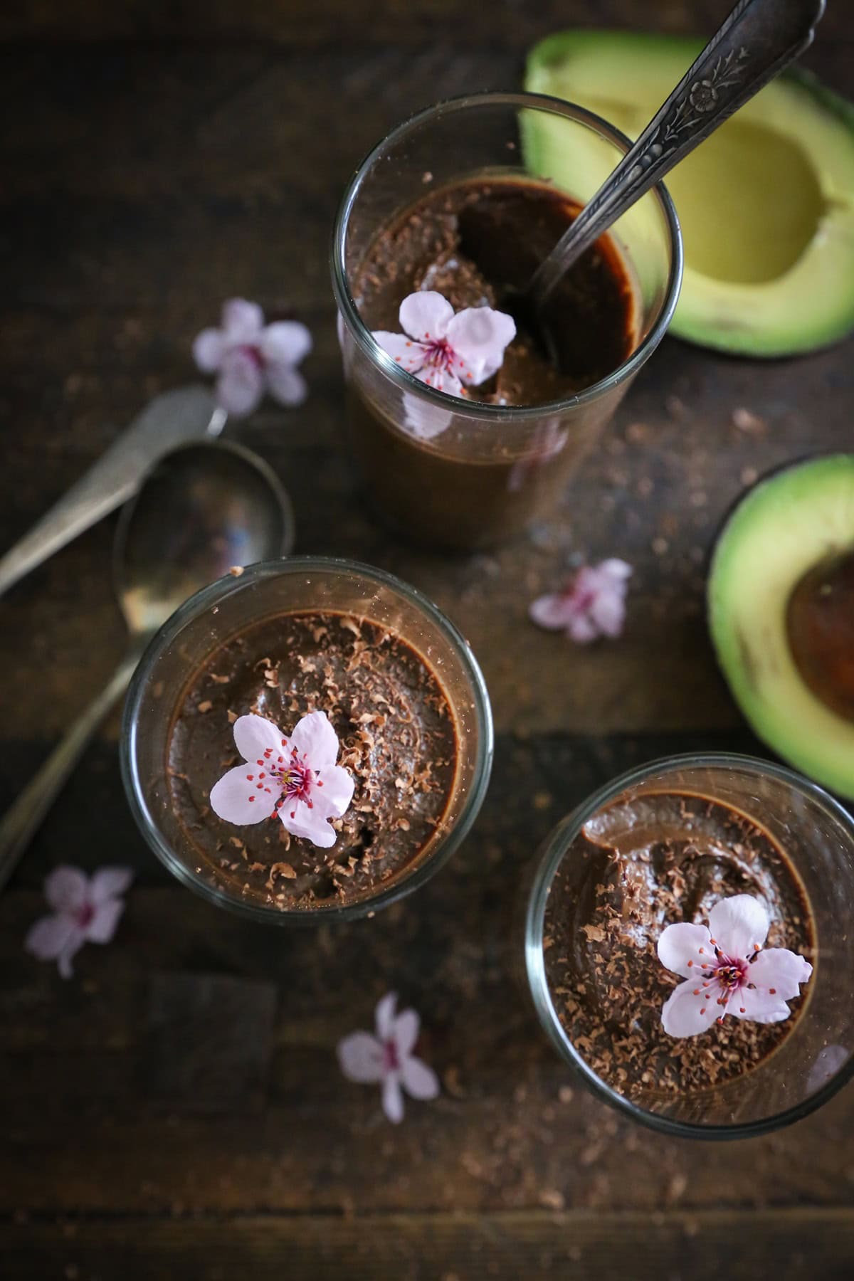 Healthy 4-Ingredient Chocolate Mousse | TheRoastedRoot.net #recipe #dessert #paleo