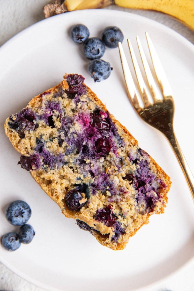 Oatmeal Blueberry Banana Bread - The Roasted Root