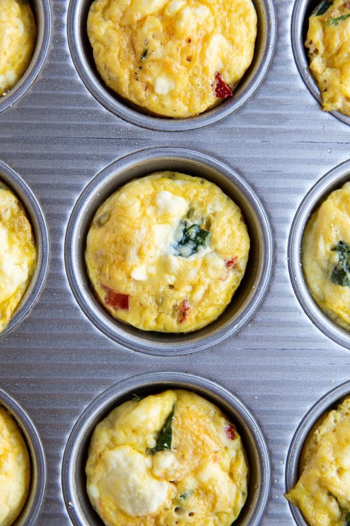 Chicken and Spinach Egg Cups - The Roasted Root