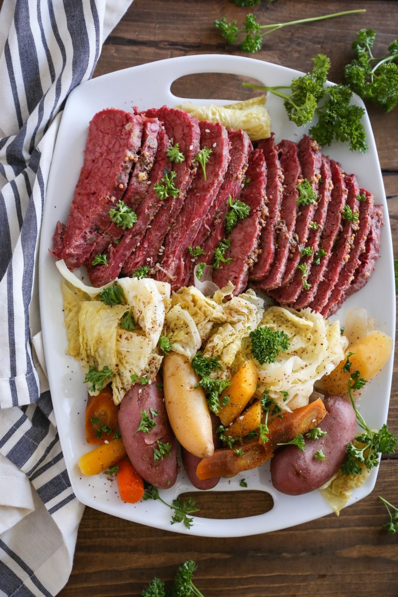 Crock Pot Corned Beef and Cabbage - The Roasted Root