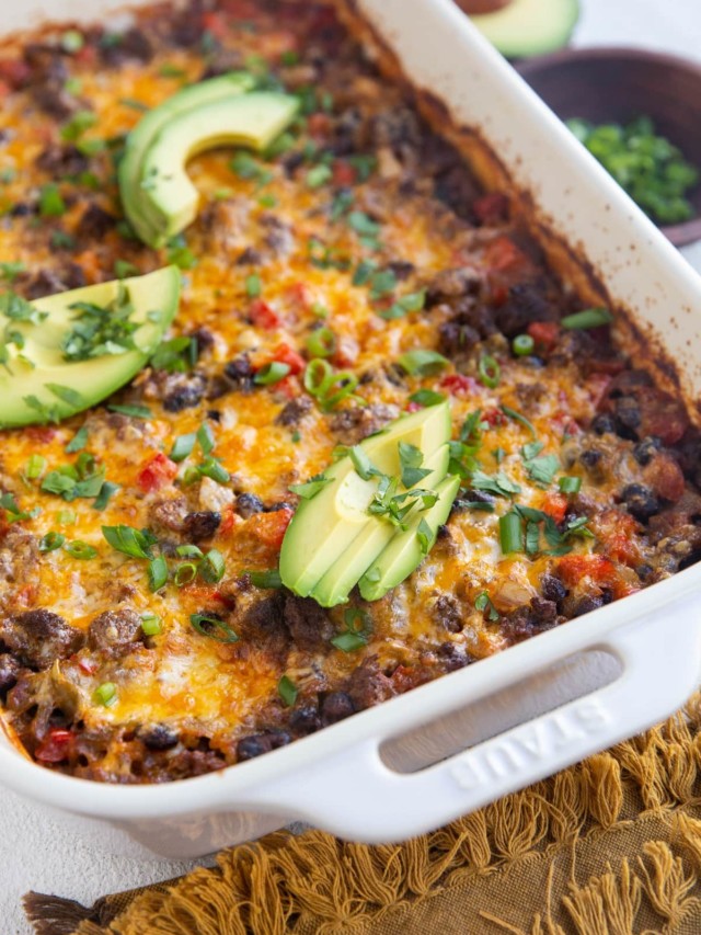 GROUND BEEF TACO CASSEROLE STORY - The Roasted Root