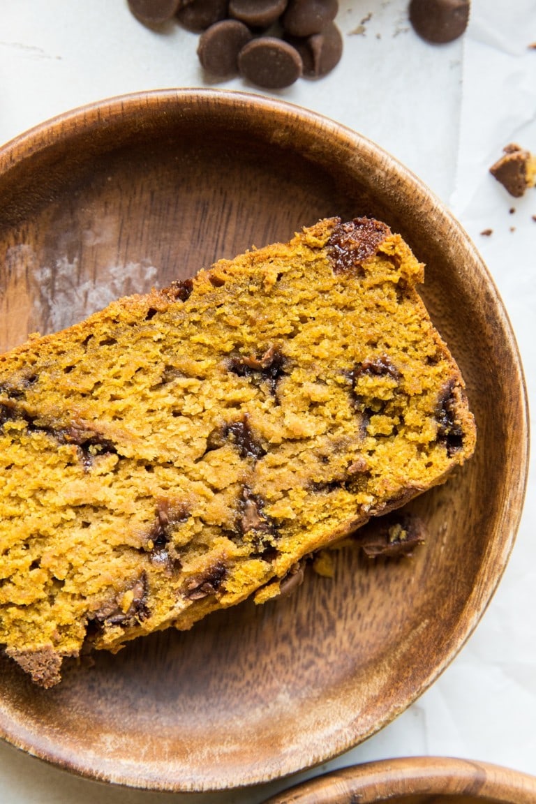 Gluten-Free Chocolate Chip Pumpkin Bread - The Roasted Root