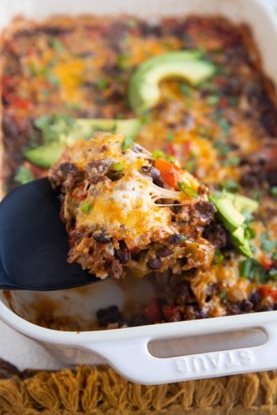 Ground Beef Taco Casserole - The Roasted Root