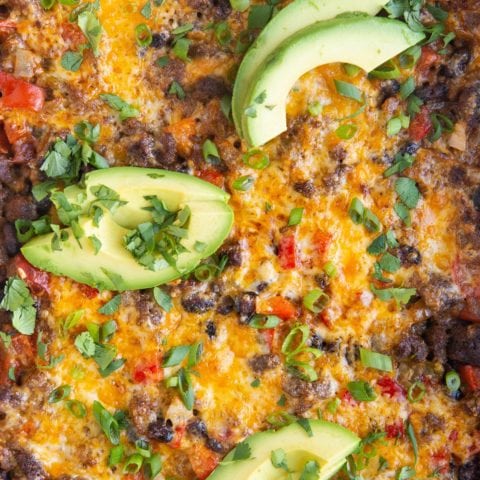 Ground Beef Taco Casserole - The Roasted Root