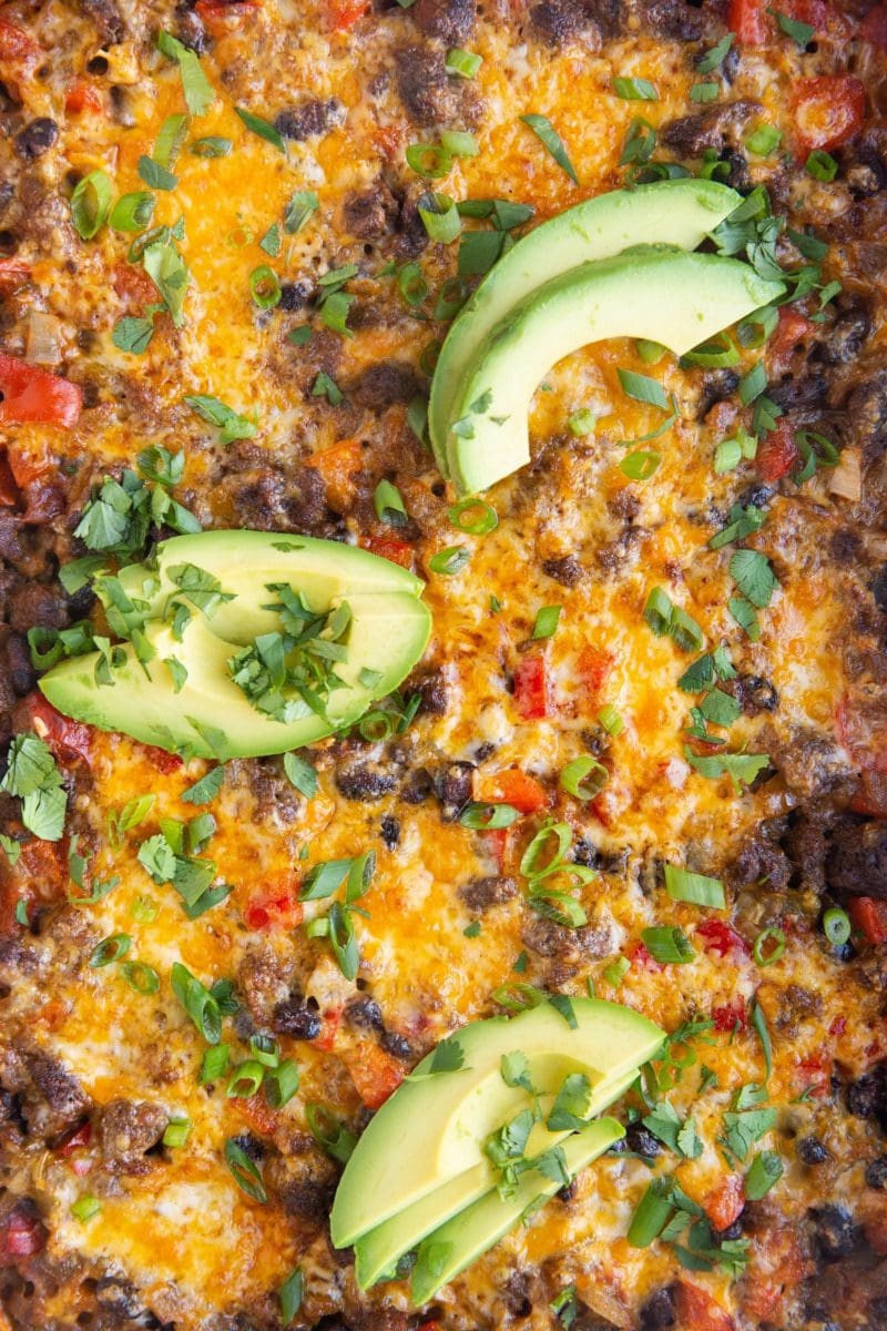 Ground Beef Taco Casserole - The Roasted Root