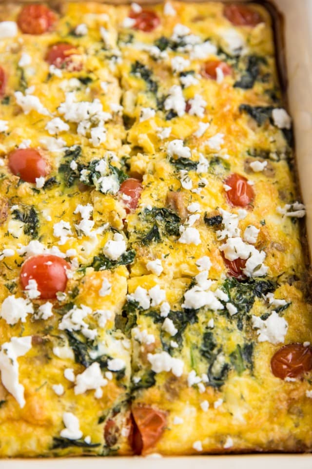 Mediterranean Breakfast Casserole - The Roasted Root