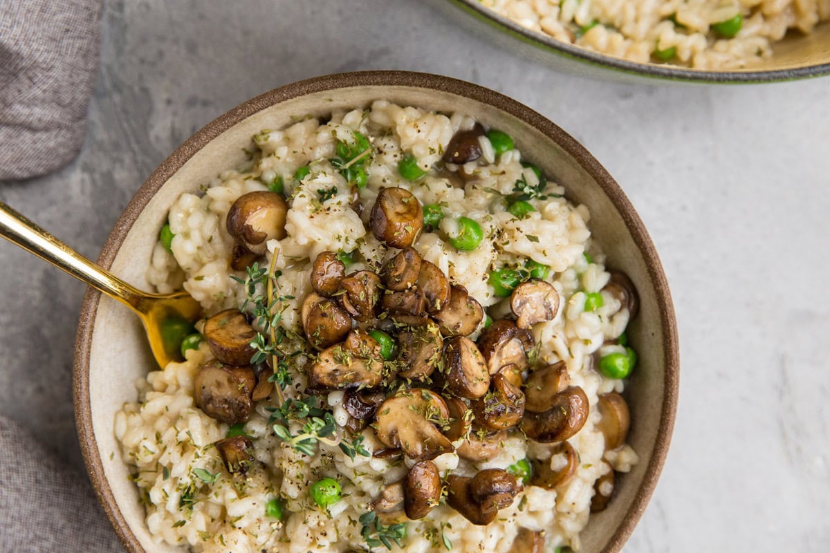 Easy Mushroom Risotto Recipe