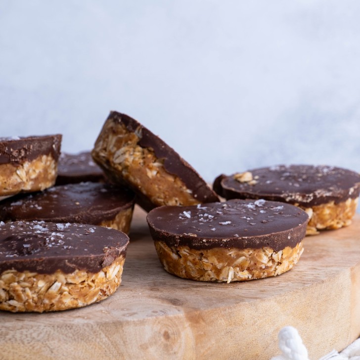 No-Bake Oatmeal Peanut Butter Cups - The Roasted Root