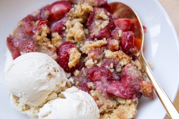 Paleo Strawberry Crumble