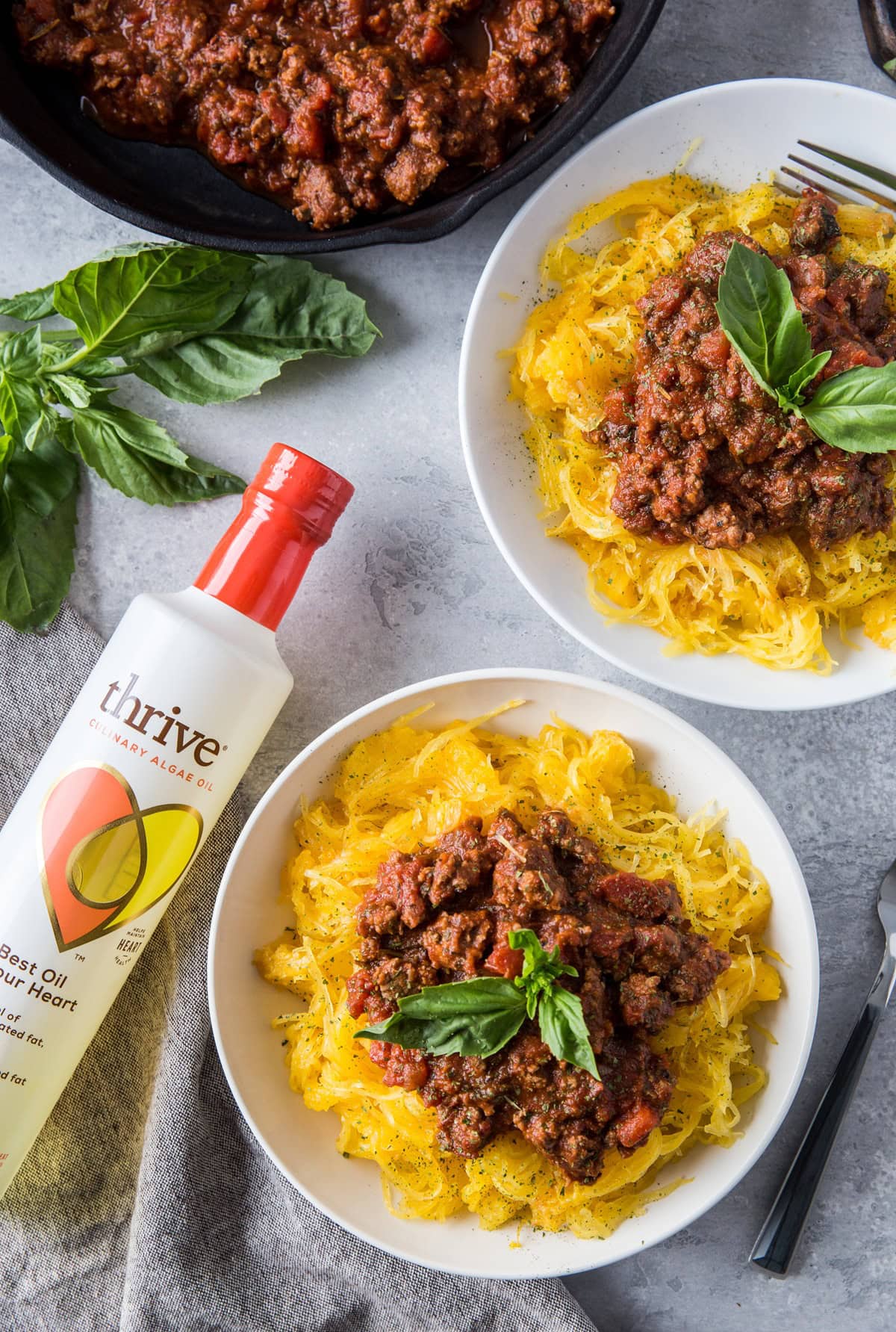 Spaghetti Squash Bolognese - an easy, nutritious low-carb, paleo weeknight meal | theroastedroot.net