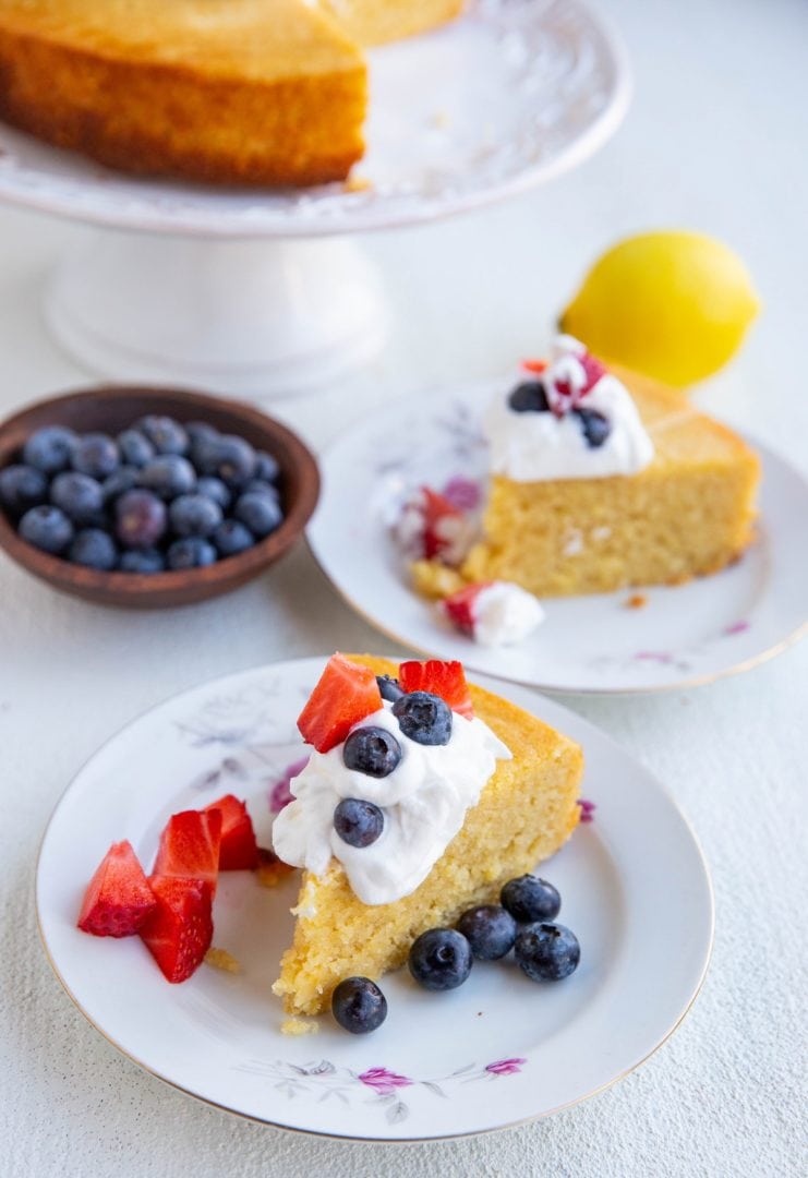 Almond Flour Lemon Cake - The Roasted Root