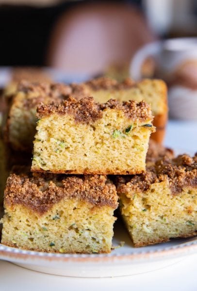 Almond Flour Zucchini Crumb Cake - The Roasted Root