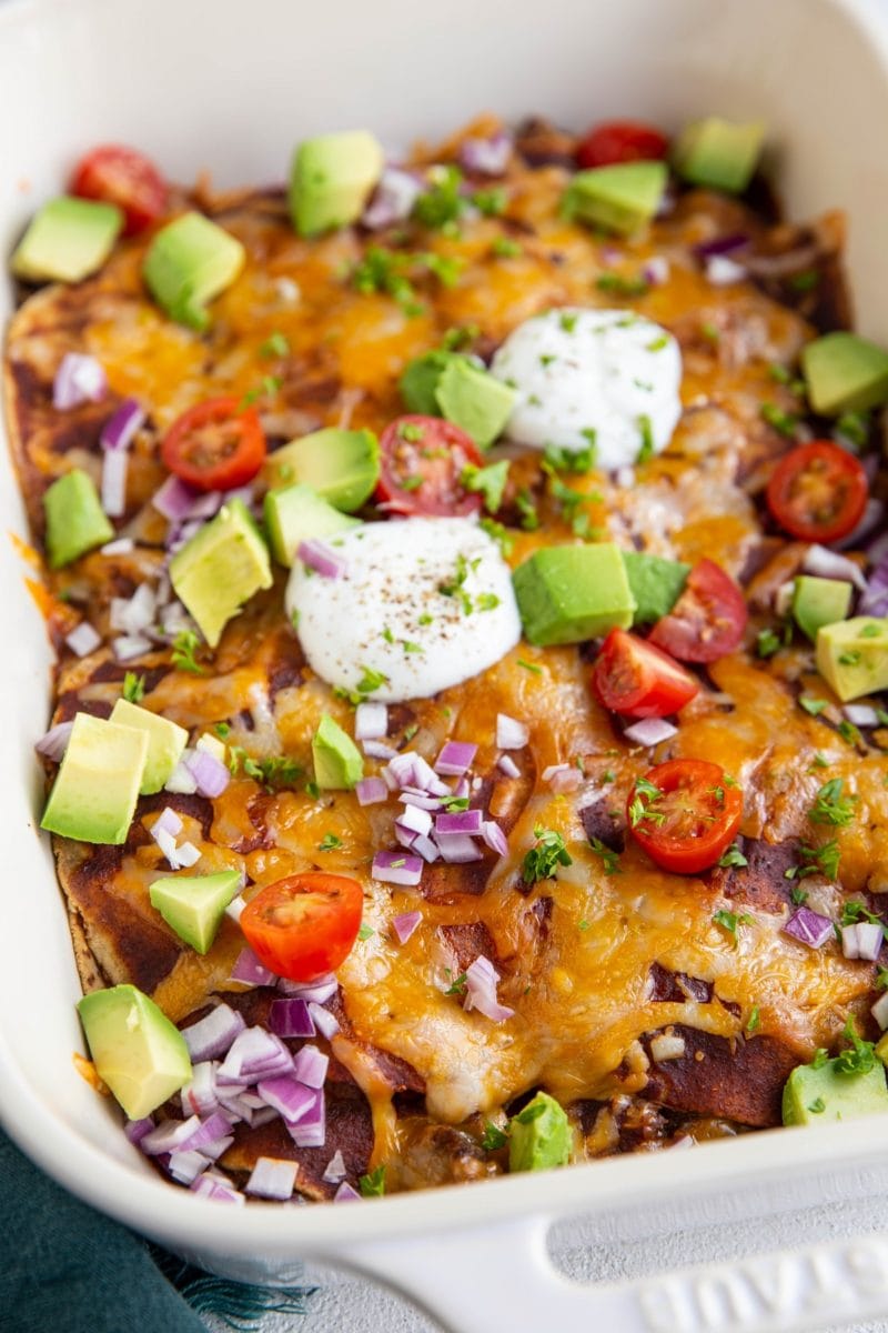 Ground Beef Enchilada Casserole with Corn Tortillas The Roasted Root