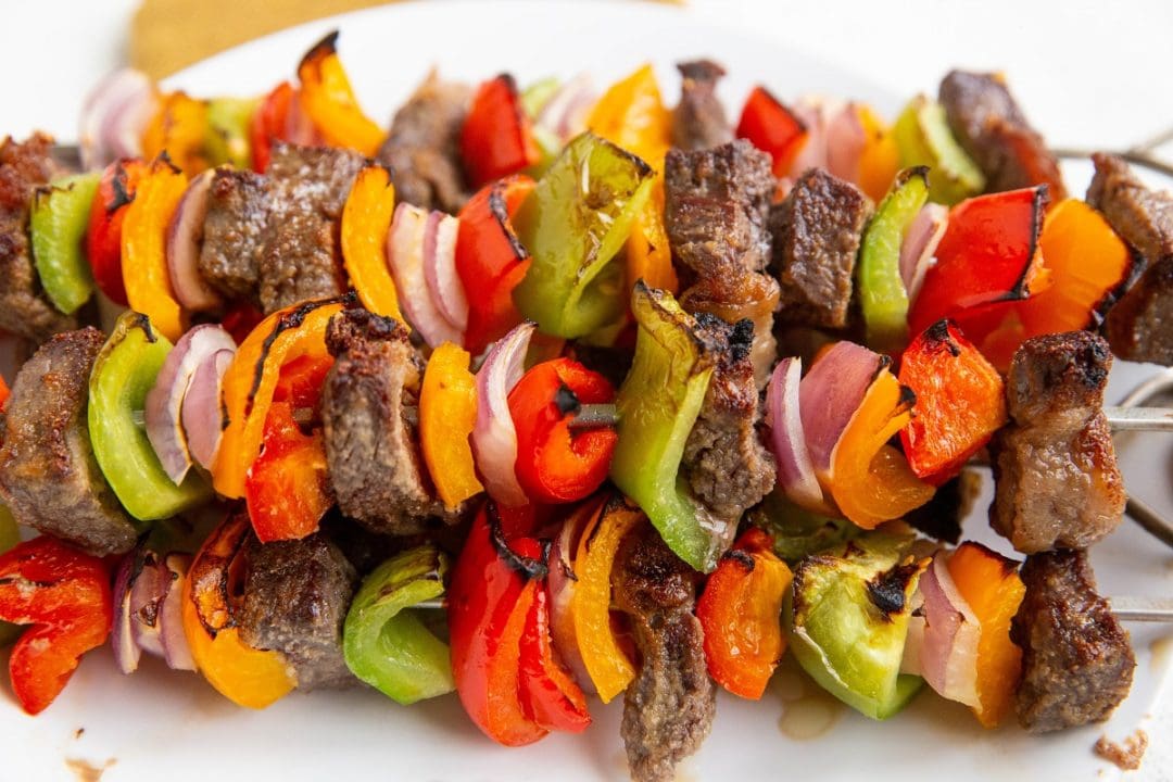 Grilled Steak Kabobs (With Oven Instructions) - The Roasted Root