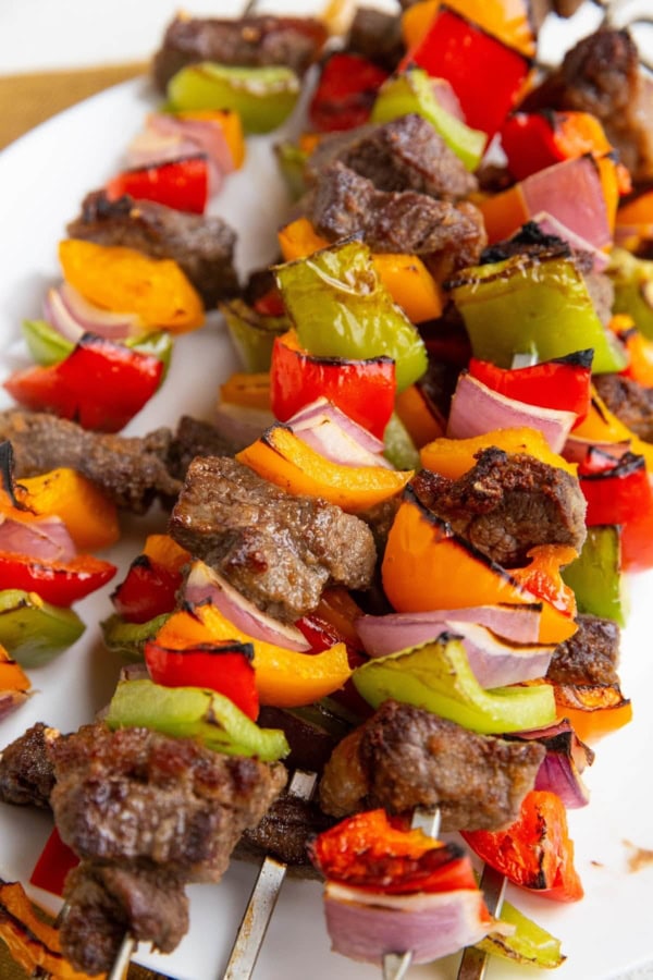 Grilled Steak Kabobs (With Oven Instructions) - The Roasted Root