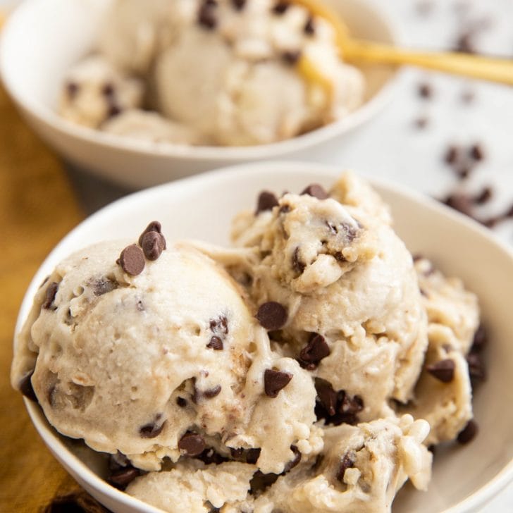 Healthy Cookie Dough Ice Cream - The Roasted Root