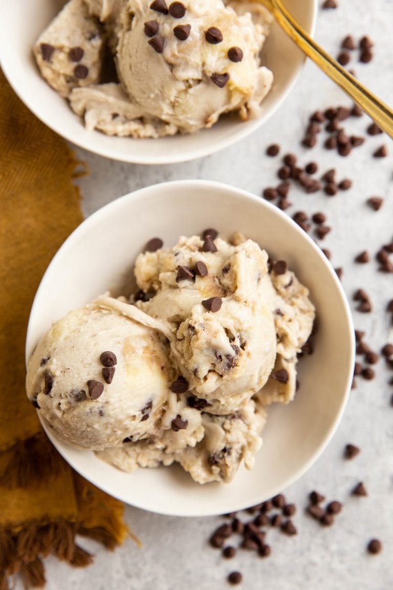 Healthy Cookie Dough Ice Cream - The Roasted Root