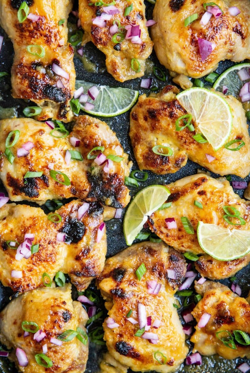 Cuban Mojo Chicken Thighs - The Roasted Root