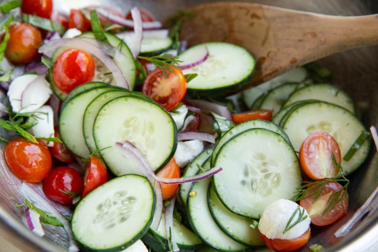 Cucumber Tomato Salad - The Roasted Root