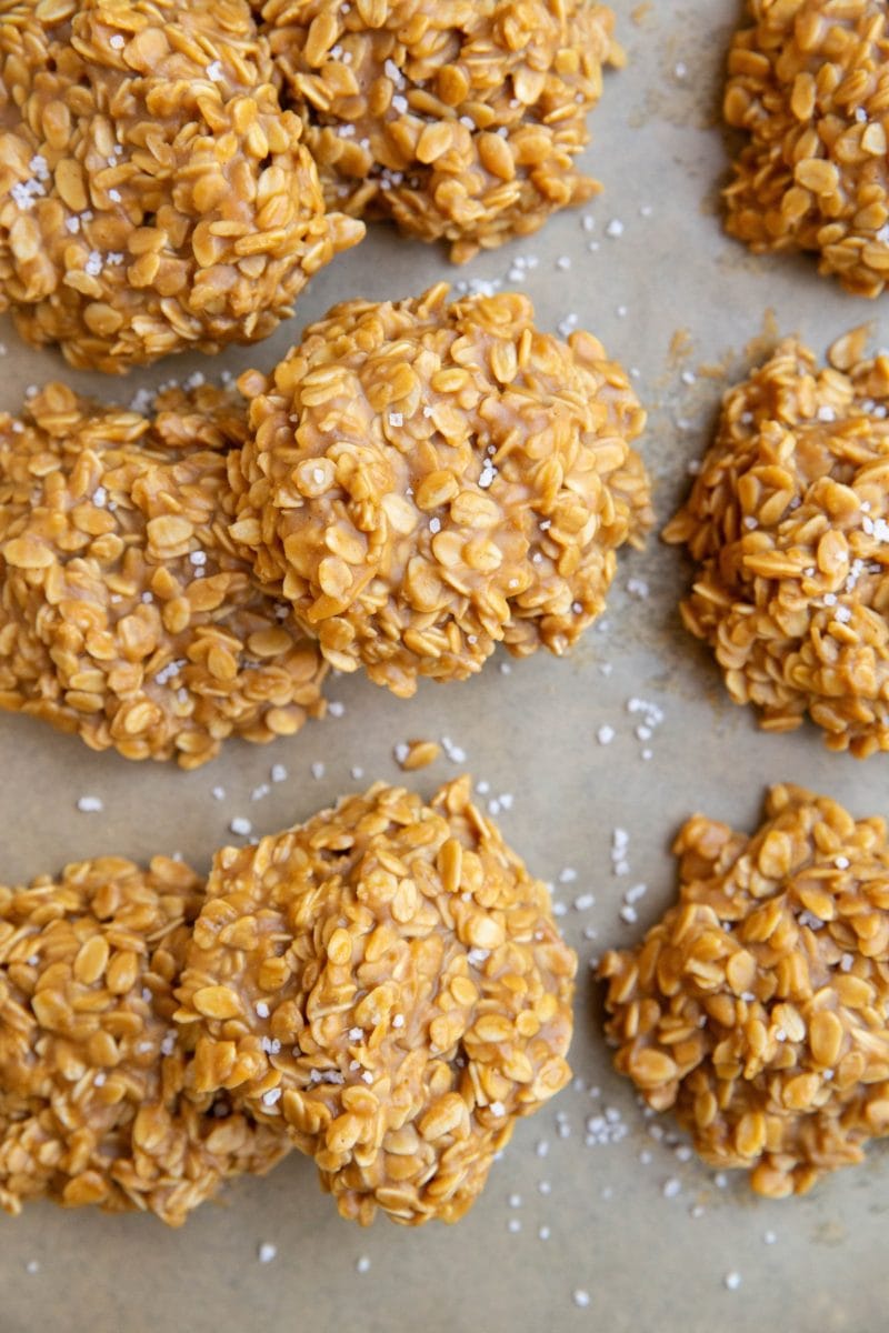 5 Ingredient No Bake Oatmeal Peanut Butter Cookies The Roasted Root 0532