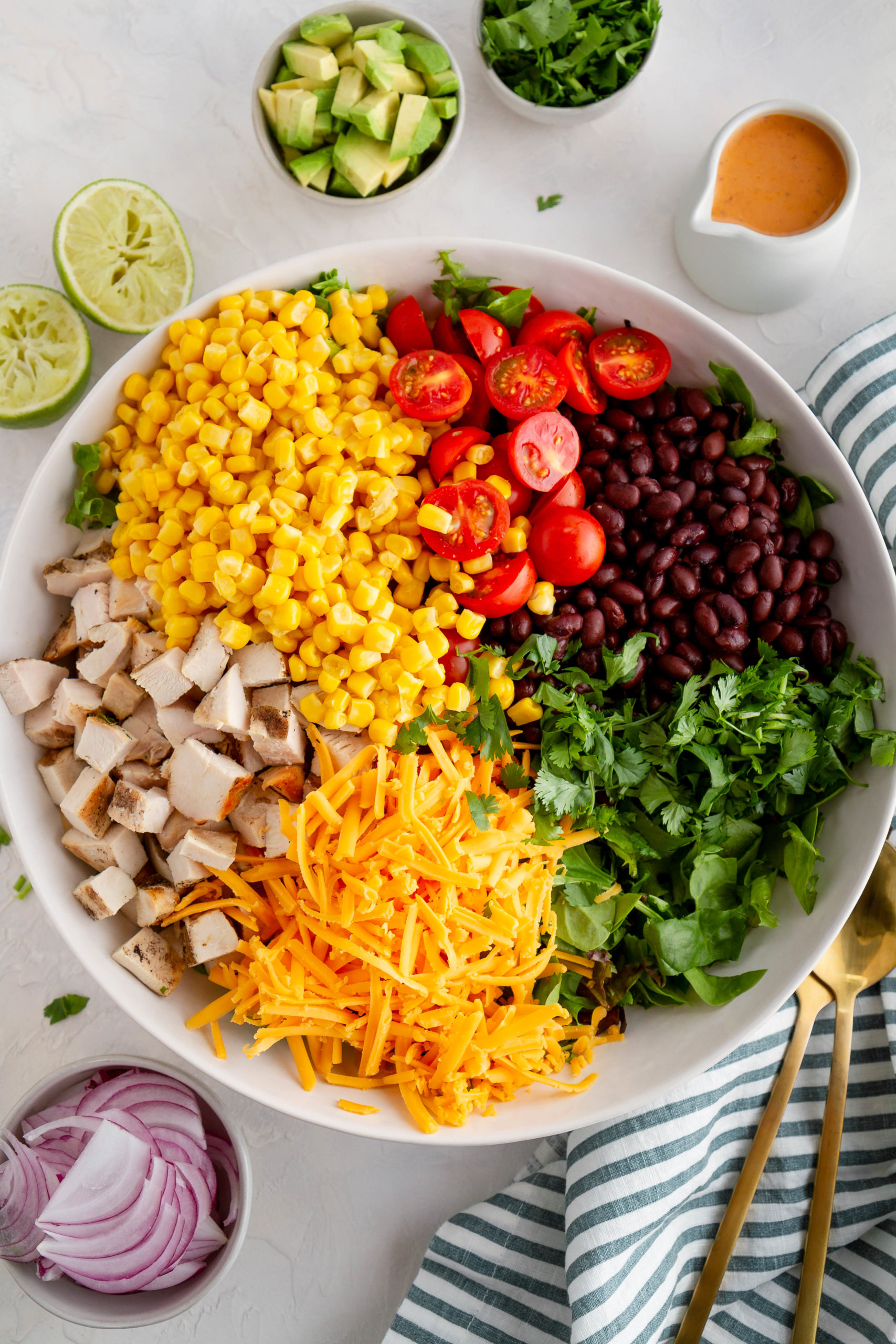 Southwestern Chopped Chicken Salad (Meal Prep) - Sweet Peas and Saffron