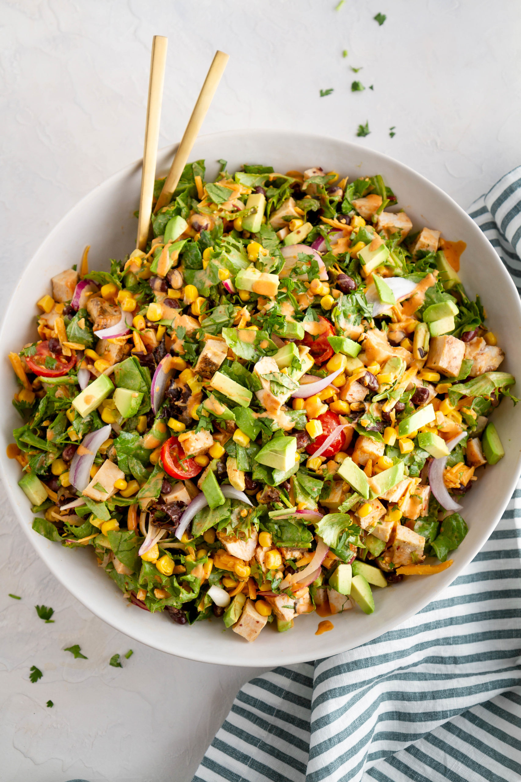 Southwest Chicken Chopped Salad - The Roasted Root