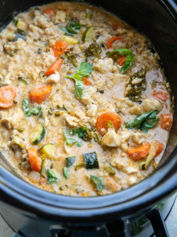 Crock Pot White Chicken Chili - The Roasted Root