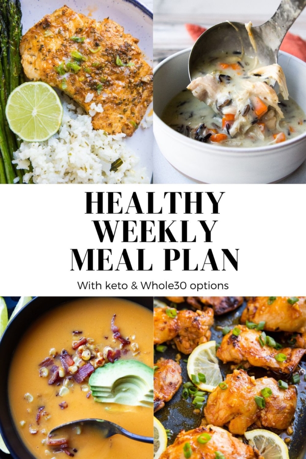 Healthy Weekly meal plan for week 43