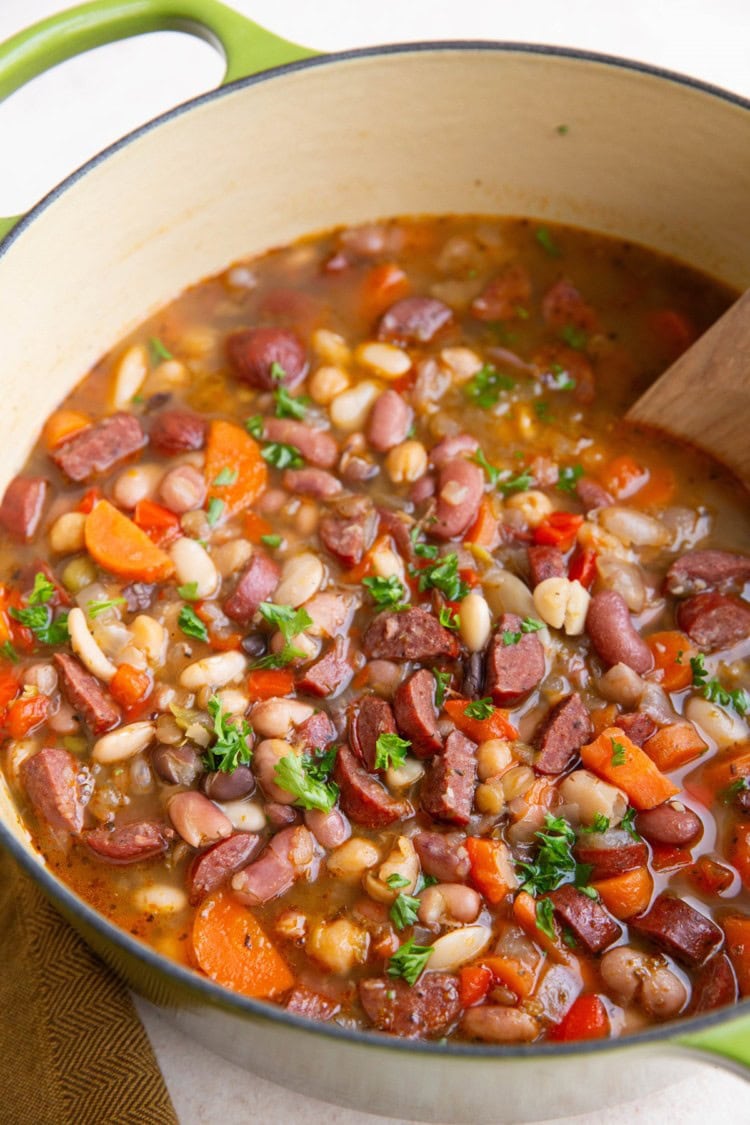 Sausage 15 Bean Soup The Roasted Root