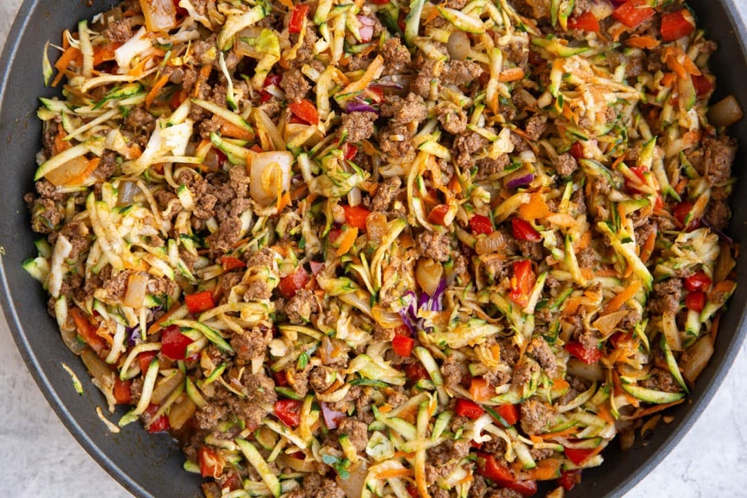 30-Minute Mexican Ground Beef and Zucchini Skillet - The Roasted Root