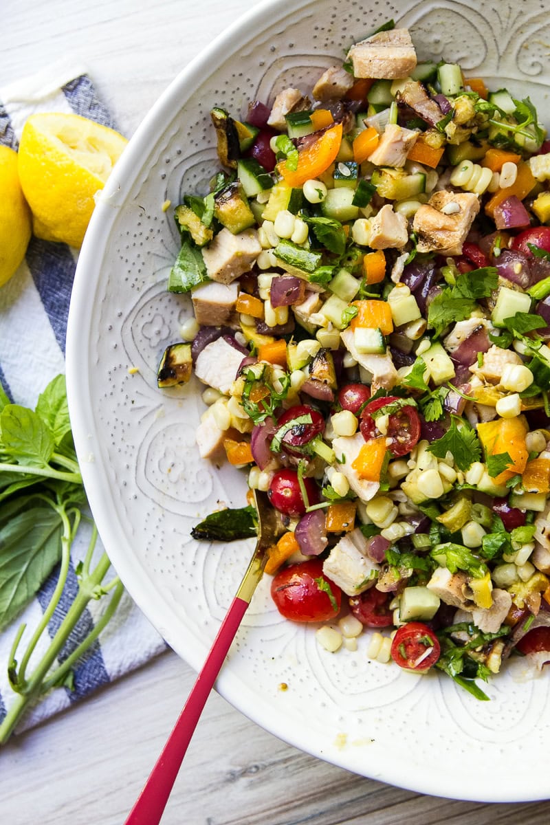 Rotisserie Chicken and Grilled Vegetable Salad