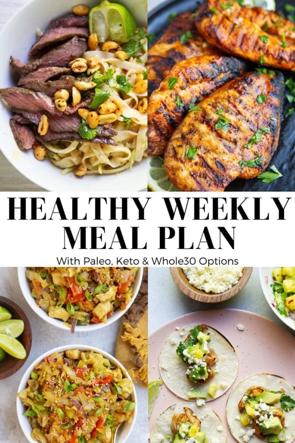 healthy meal plan, week 50