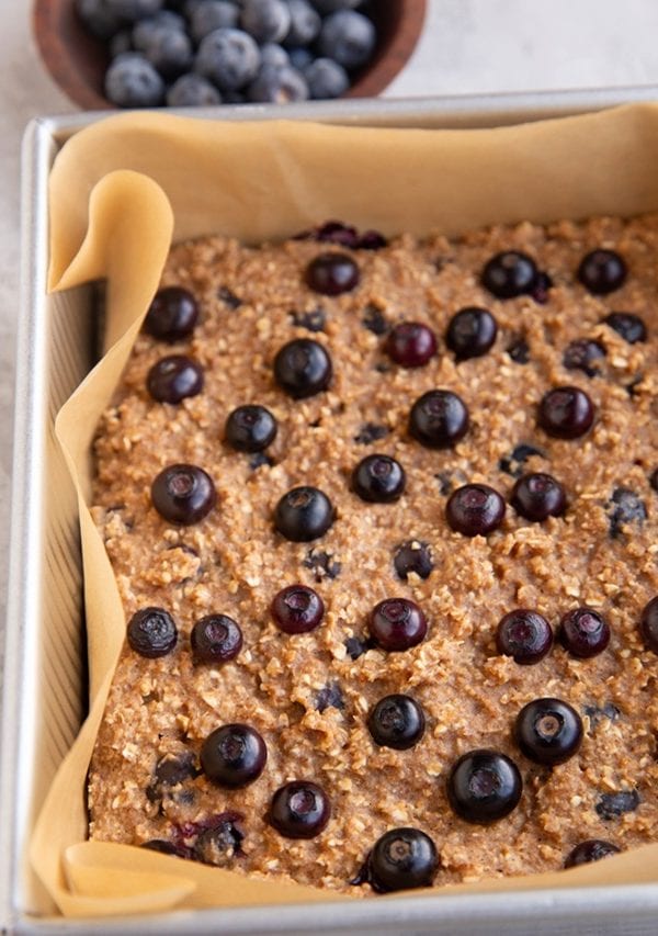 Blueberry oatmeal bars